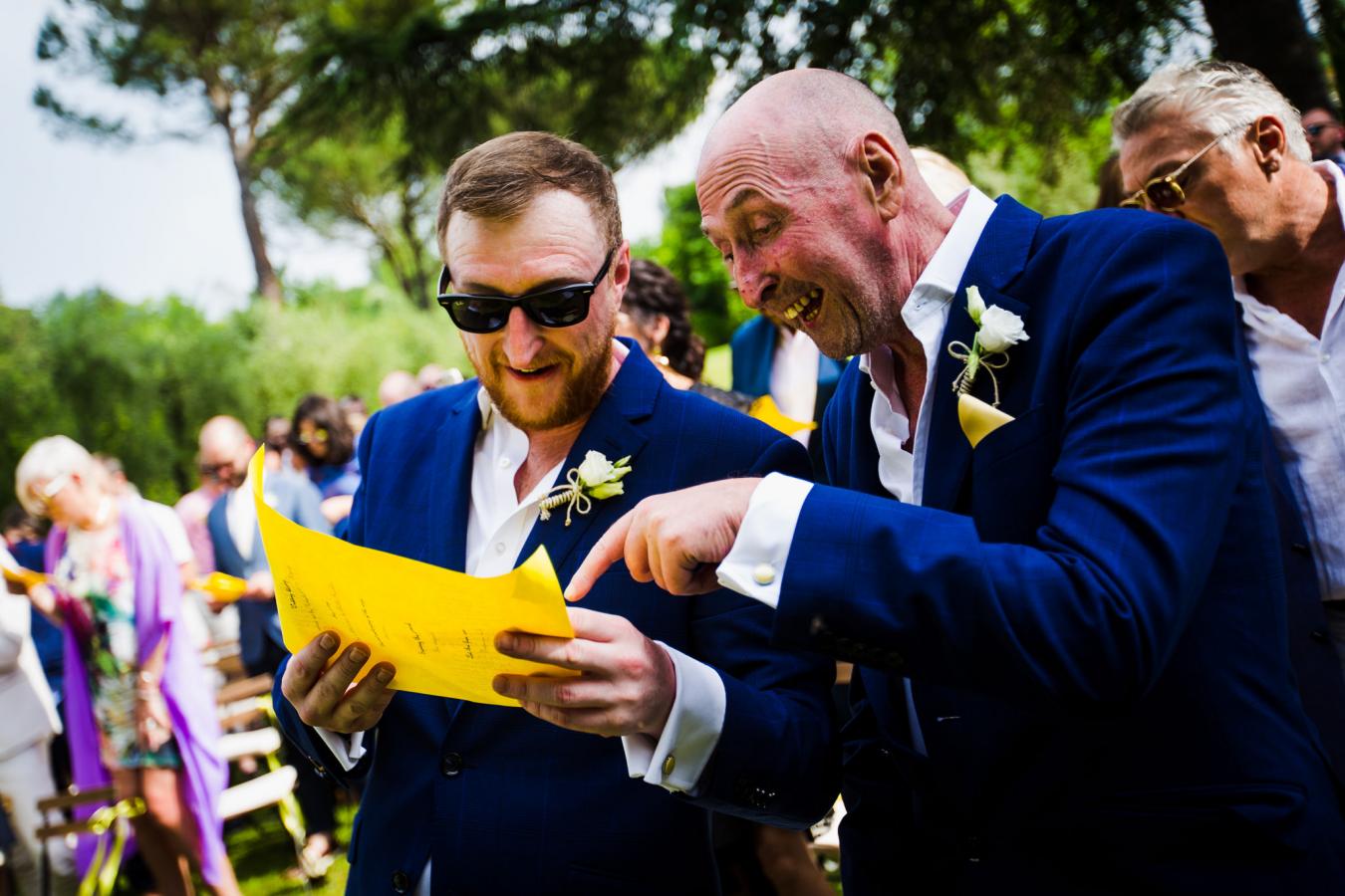 foto  Ceremony out of scheme in Montaione