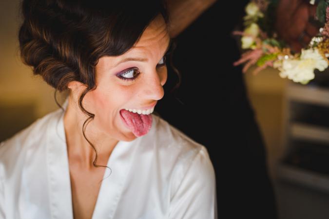 
	bride getting ready during a wedding in Tuscany
