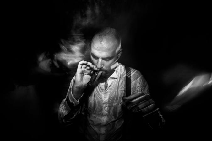 
	groom portrait
