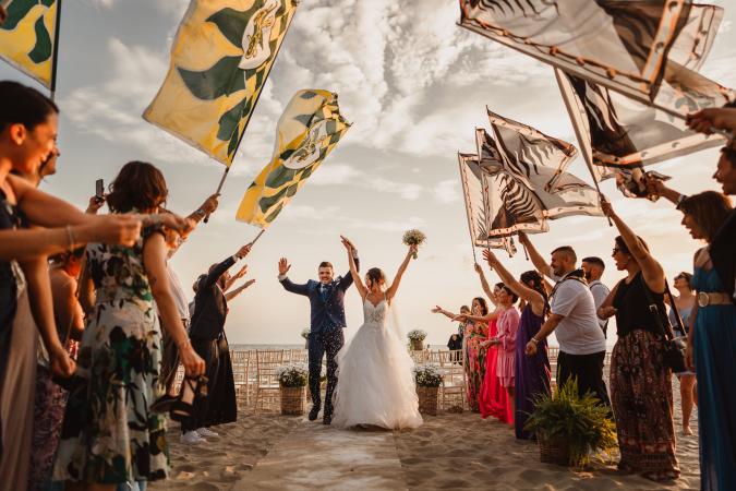 
	beach wedding
