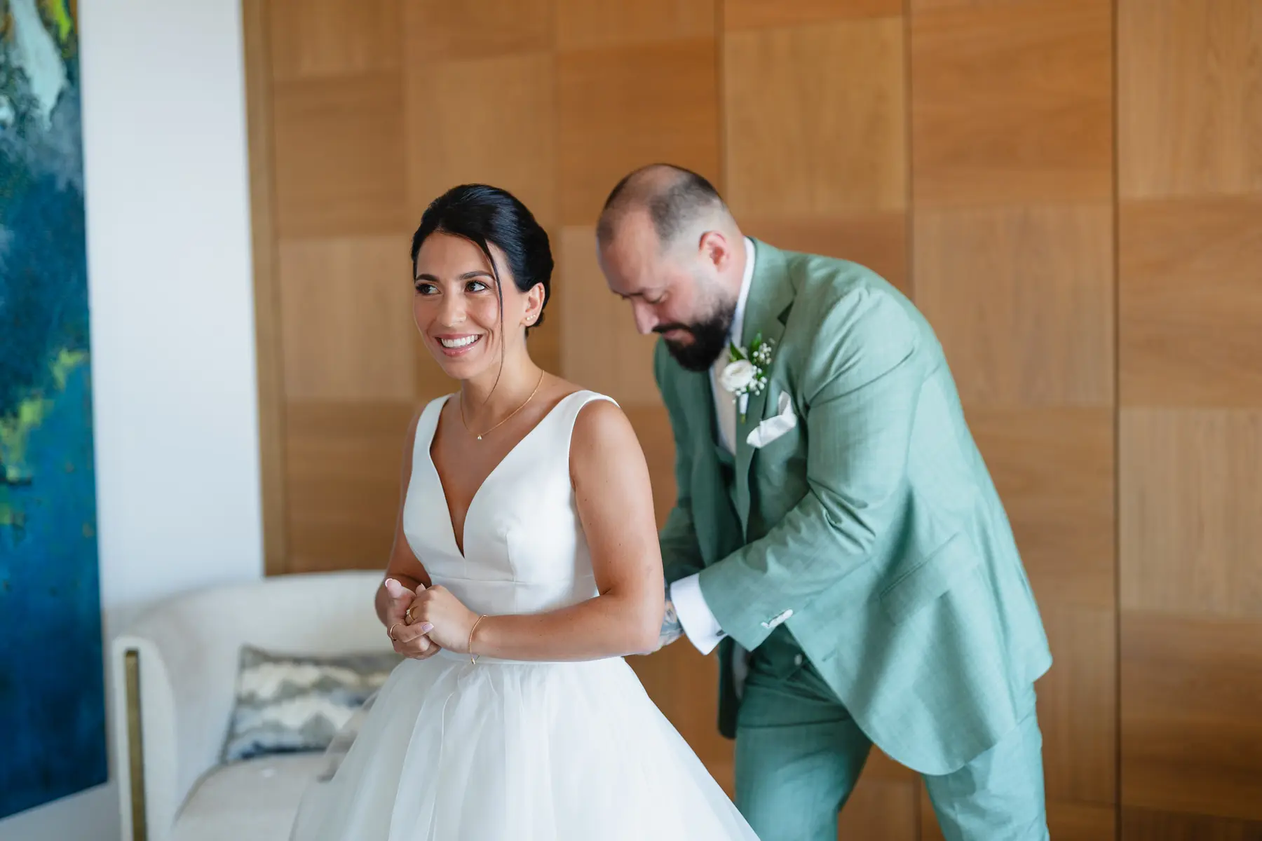 Mediterranean sea view wedding