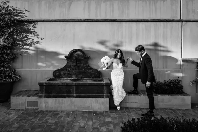 Discover this destination wedding at Villa Il Petriccio, Tuscany. Elegant wedding photography amidst vineyards and timeless Italian charm.