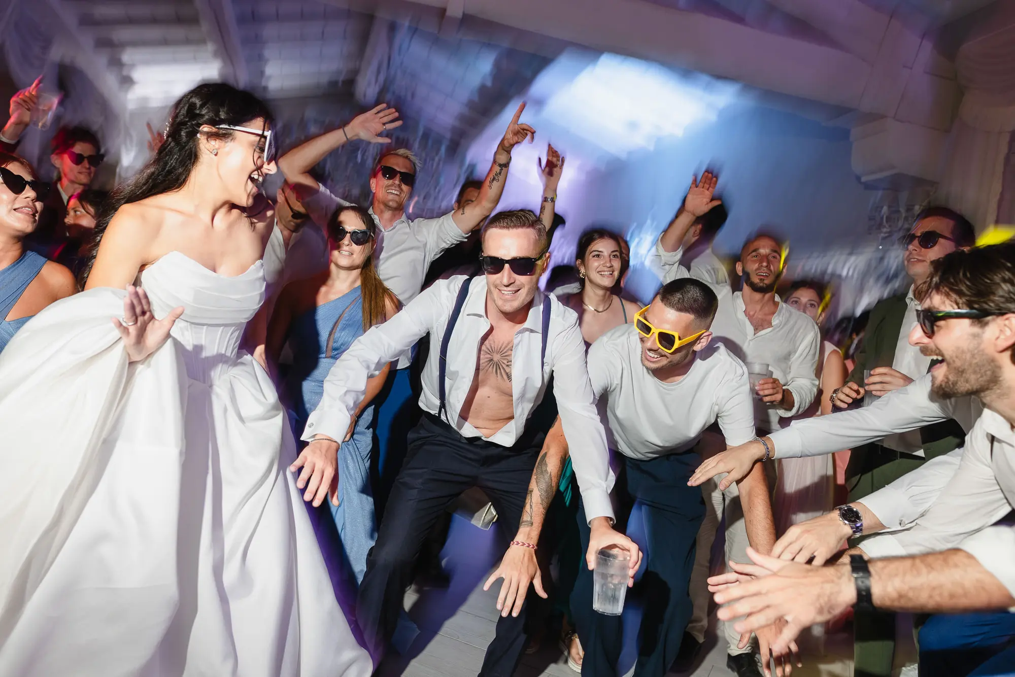 wedding party in Valle di Badia
